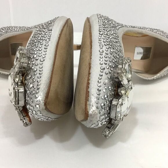Inc Silver Crystal Embellished Pointed Toe Kenjay2 d'Orsay Pumps - Picture 7 of 10